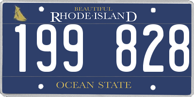 RI license plate 199828
