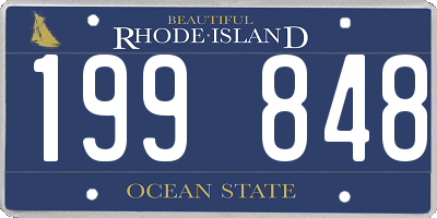 RI license plate 199848