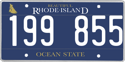RI license plate 199855