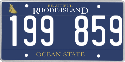 RI license plate 199859