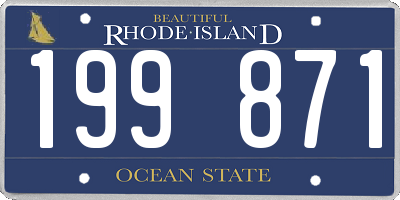 RI license plate 199871