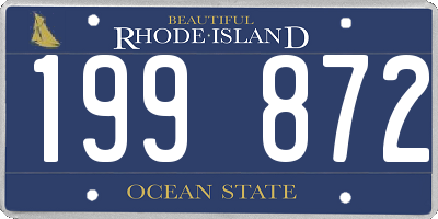 RI license plate 199872