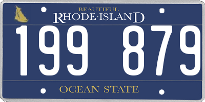 RI license plate 199879