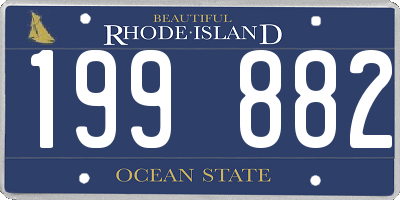 RI license plate 199882