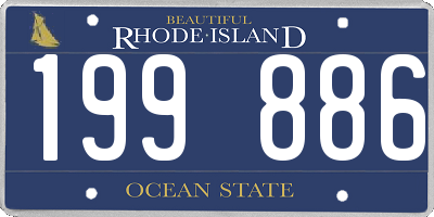 RI license plate 199886