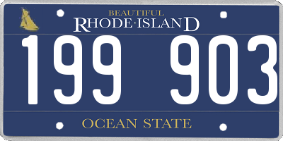 RI license plate 199903