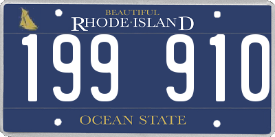 RI license plate 199910