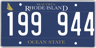 RI license plate 199944