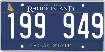 RI license plate 199949