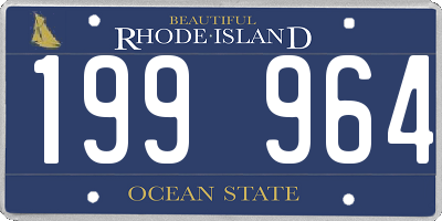RI license plate 199964