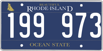 RI license plate 199973