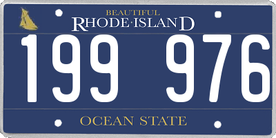 RI license plate 199976