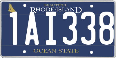 RI license plate 1AI338