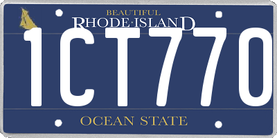 RI license plate 1CT770