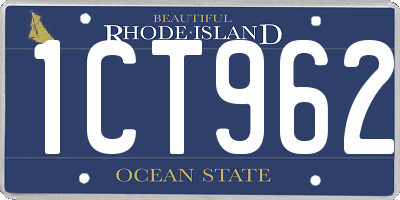 RI license plate 1CT962