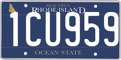 RI license plate 1CU959