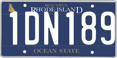 RI license plate 1DN189