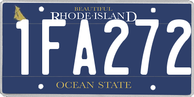 RI license plate 1FA272