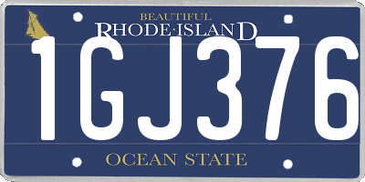 RI license plate 1GJ376