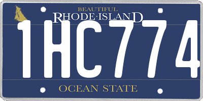 RI license plate 1HC774