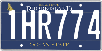 RI license plate 1HR774