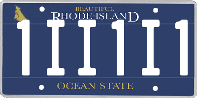 RI license plate 1II1I1