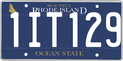 RI license plate 1IT129