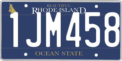 RI license plate 1JM458