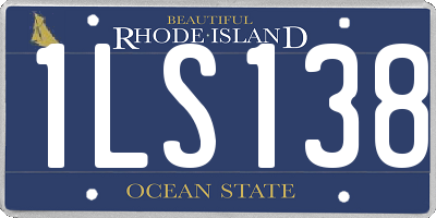 RI license plate 1LS138