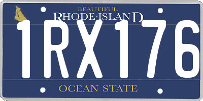 RI license plate 1RX176