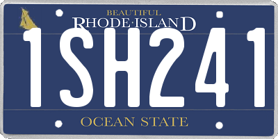 RI license plate 1SH241