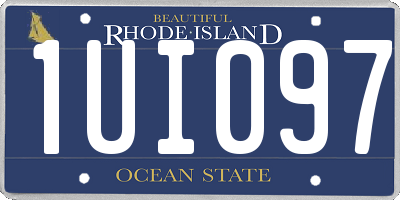 RI license plate 1UI097