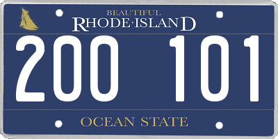 RI license plate 200101