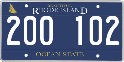 RI license plate 200102