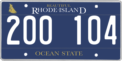 RI license plate 200104