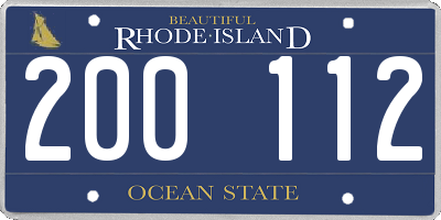 RI license plate 200112