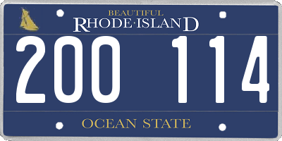 RI license plate 200114