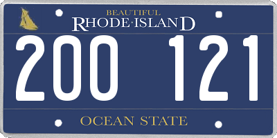 RI license plate 200121