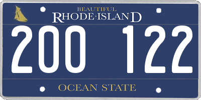 RI license plate 200122