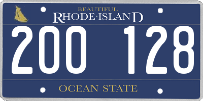 RI license plate 200128