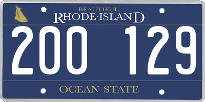 RI license plate 200129