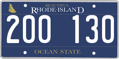 RI license plate 200130
