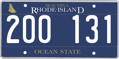 RI license plate 200131