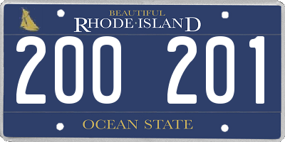 RI license plate 200201