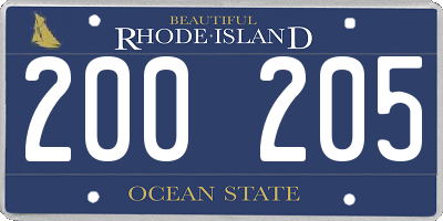 RI license plate 200205