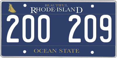 RI license plate 200209