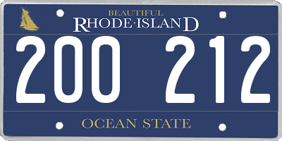 RI license plate 200212