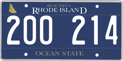 RI license plate 200214