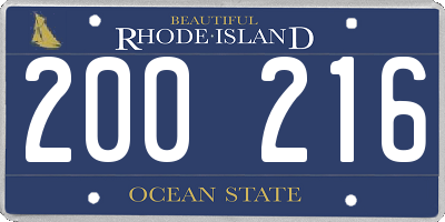RI license plate 200216