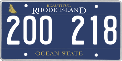 RI license plate 200218